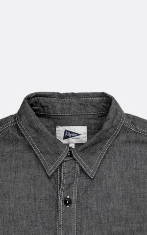 RUCKER CHAMBRAY SHIRT BLACK