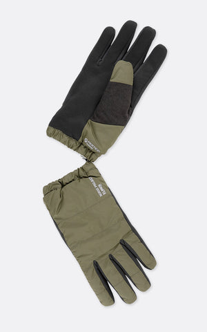 NORSE PROJECTS X ELMER PERTEX QUANTUM INSULATED GLOVES ARMY GREEN