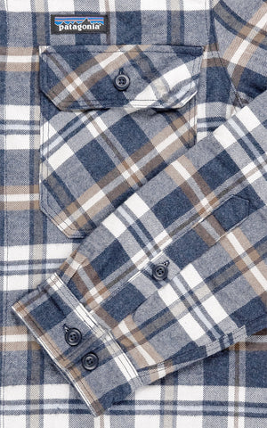 M'S INSULATED ORGANIC COTTON MW FJORD FLANNEL SHIRT FIELDS NEW NAVY