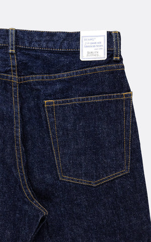 5 POCKET WIDE DENIM INDIGO
