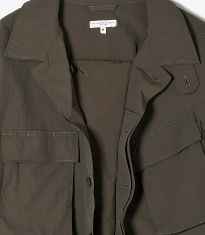 BDU Jacket Olive Polyester Taslan