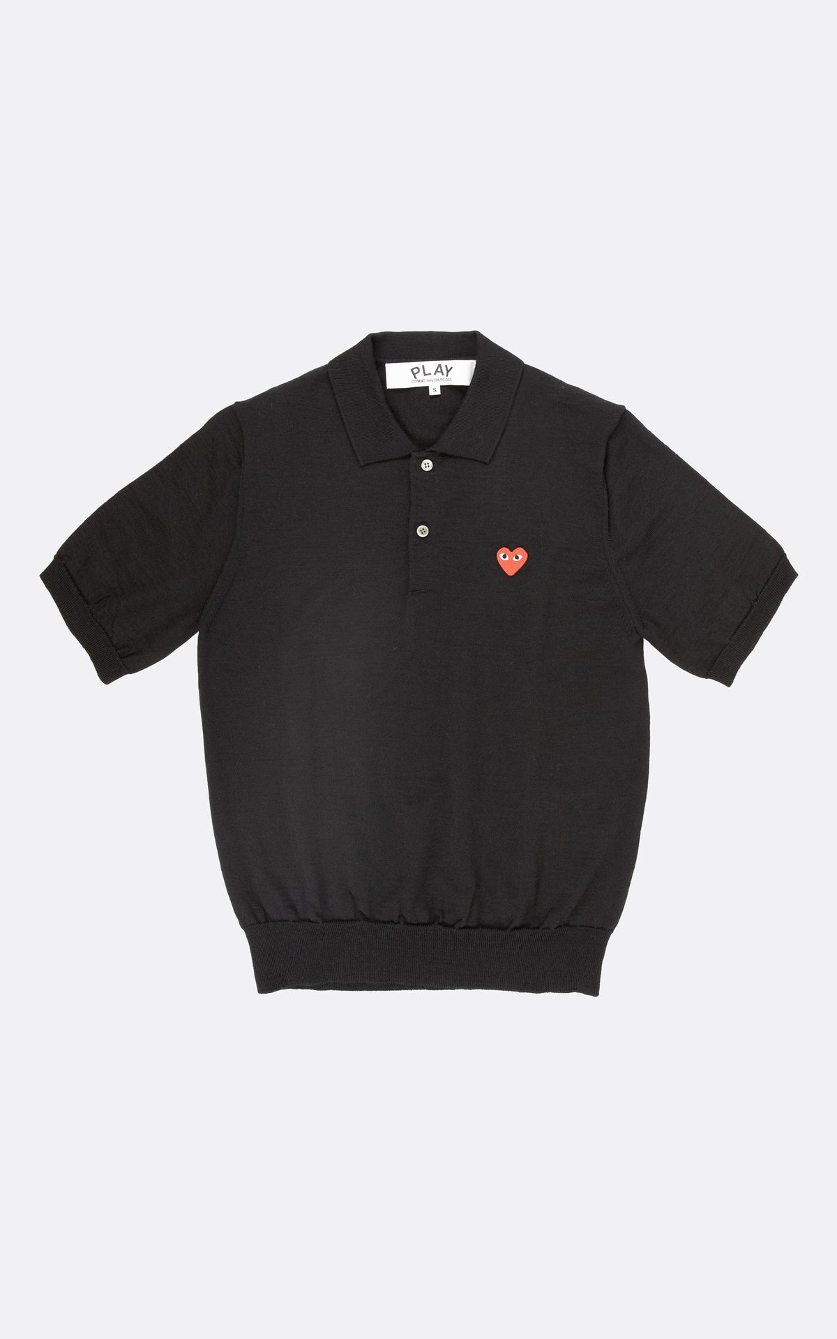 PLAY CDG SWEATER BLACK/RED HEART EMBLEM