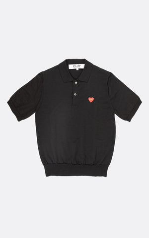 PLAY CDG SWEATER BLACK/RED HEART EMBLEM