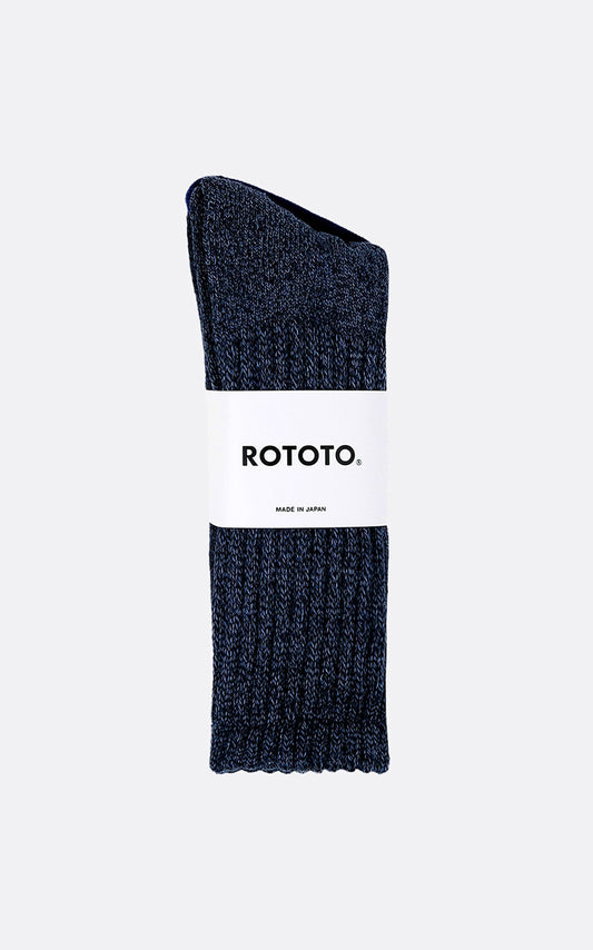 LOOSE PILE CREW SOCKS MIX NAVY