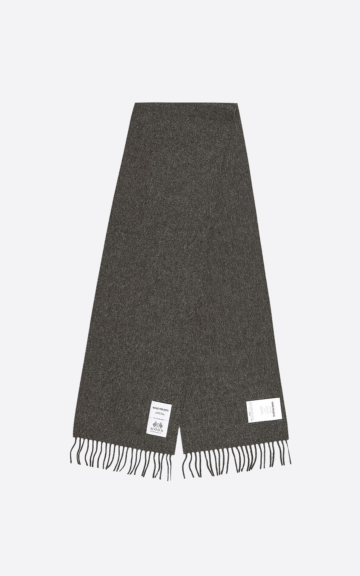 MOON LAMBSWOOL SCARF CHARCOAL MELANGE