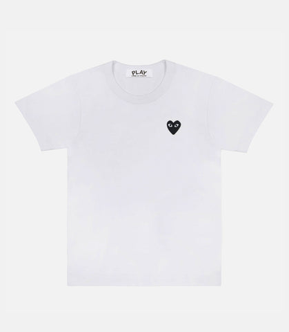 PLAY CDG T-SHIRT WHITE/BLACK HEART EMBLEM