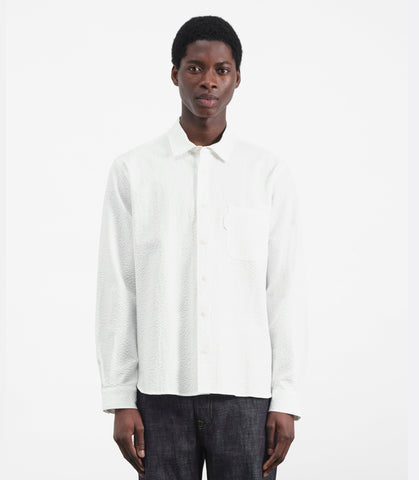 Earth Curtis Shirt Seersucker White