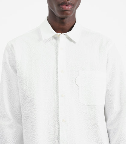 Earth Curtis Shirt Seersucker White