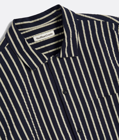 MALICK SHIRT SEERSUCKER STRIPE COTTON