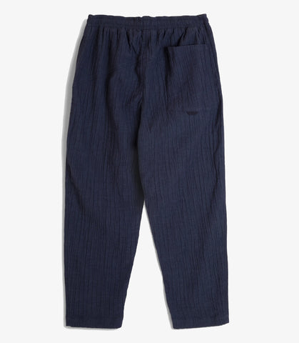 ALVA SKATE TROUSER BLUE CRINKLED COTTON