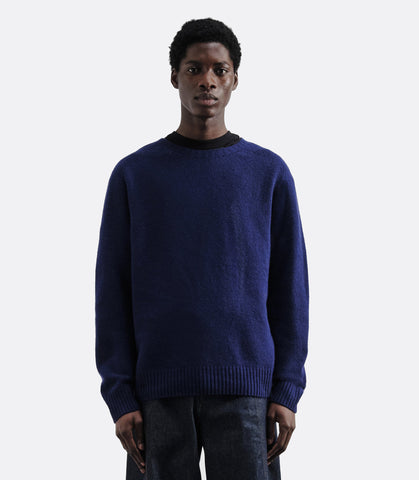Suedehead Crewneck Navy