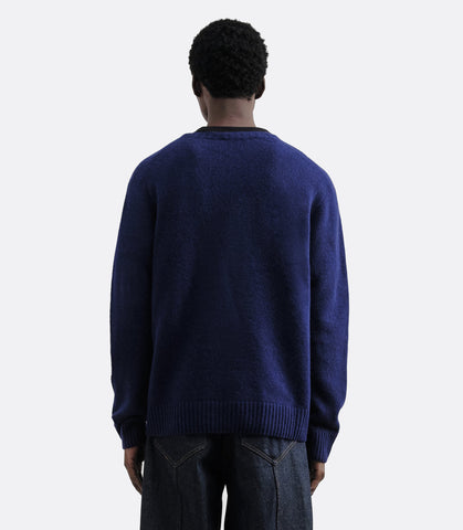 Suedehead Crewneck Navy