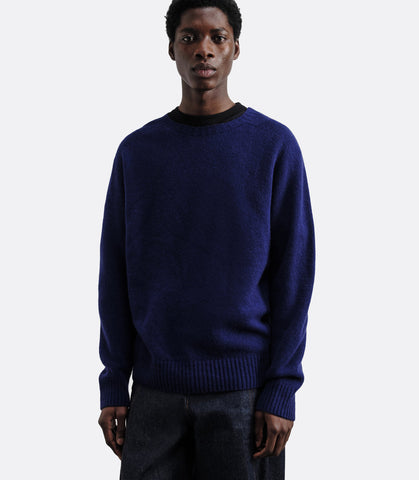 Suedehead Crewneck Navy