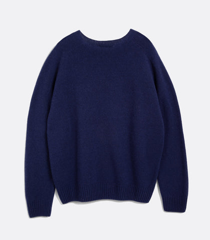 Suedehead Crewneck Navy
