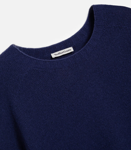 Suedehead Crewneck Navy