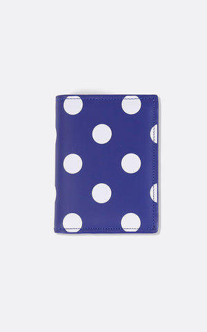 WALLET / POLA DOT PRINTED NAVY