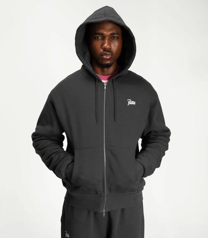 PATTA CLASSIC ZIP UP HOODED SWEATER FORGE GREY