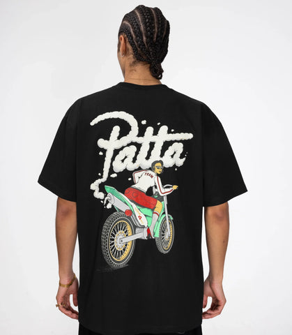 PATTA BIKER TEE BLACK