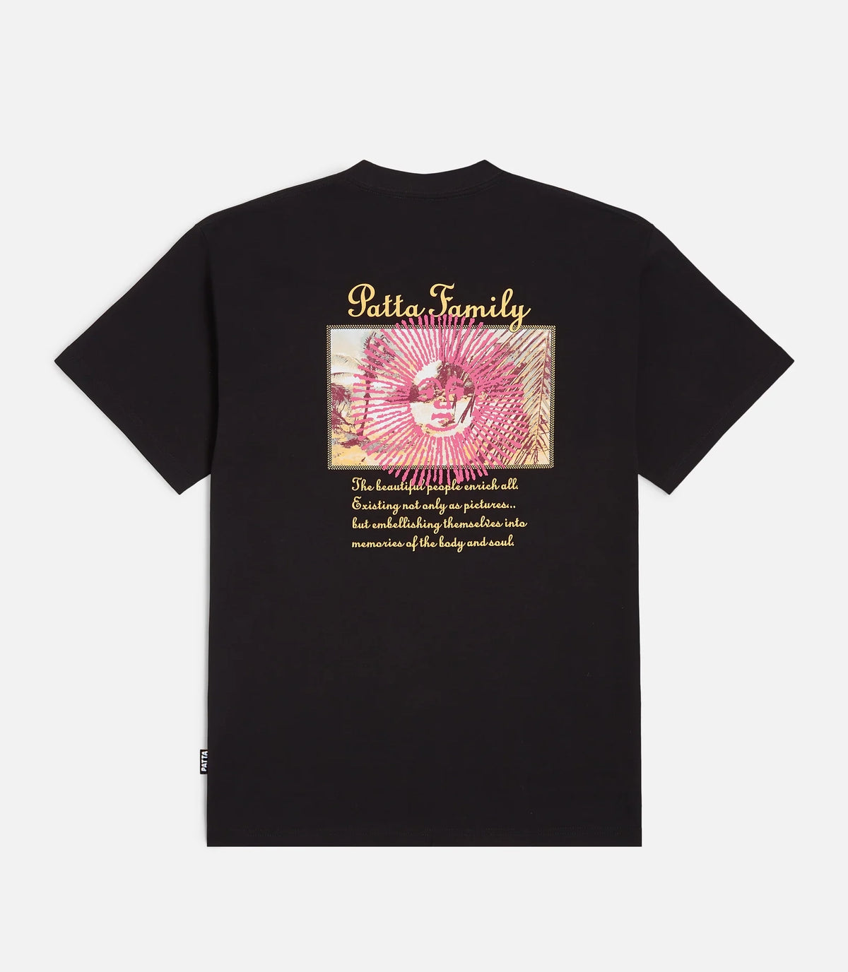 PATTA POSTCARD TEE BLACK
