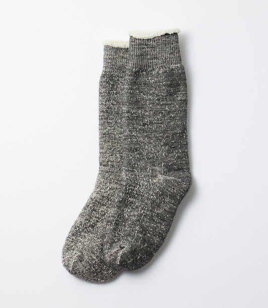 Double face crew socks Charcoal
