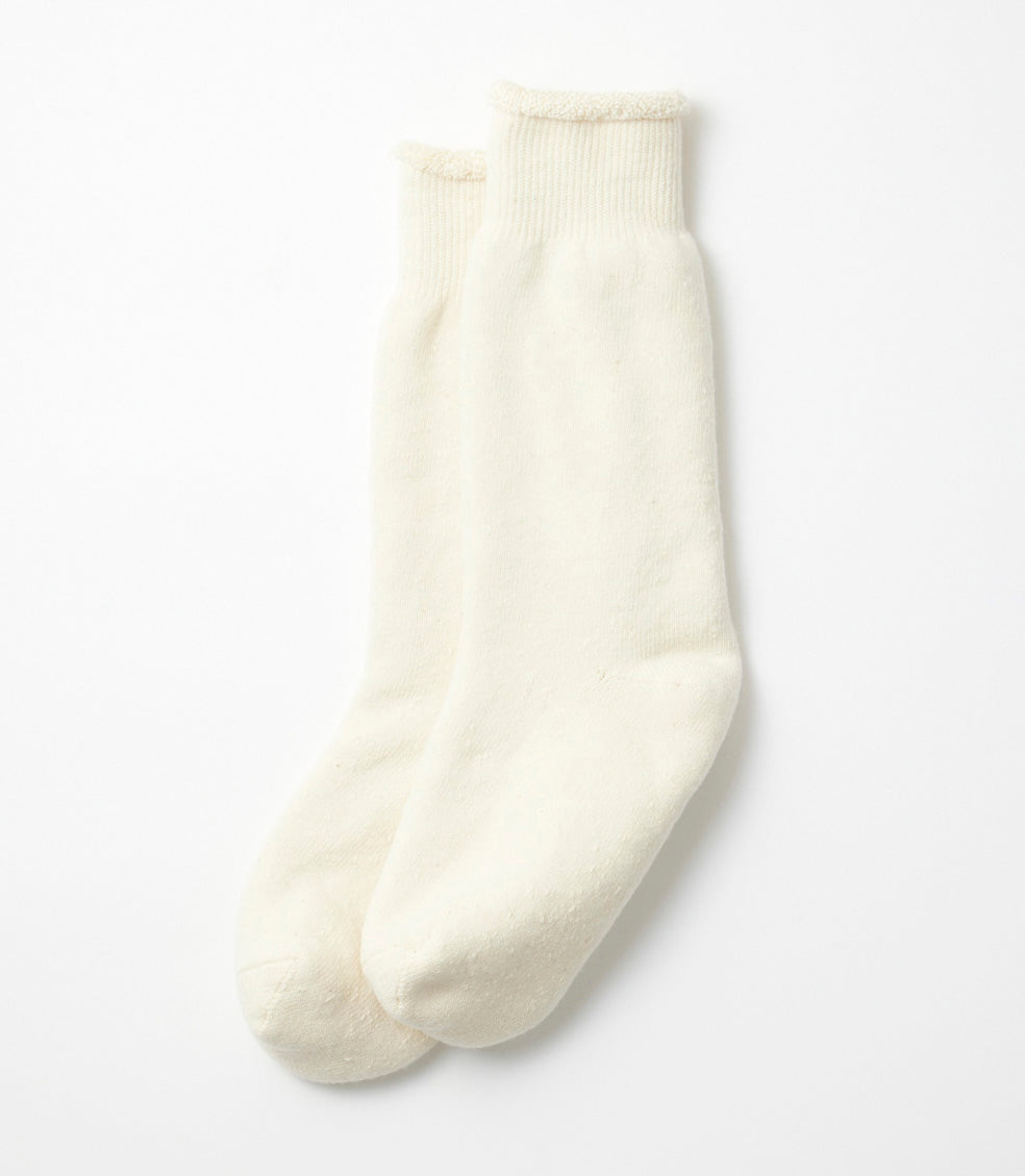 DOUBLE FACE CREW SOCKS "MERINOWOOL&amp;ORGANIC COTTON" CHARCOAL