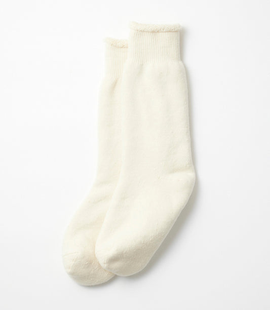 Double face crew socks Ivory