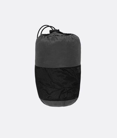 Surface Packable Grid Rain Coat Dark Grey