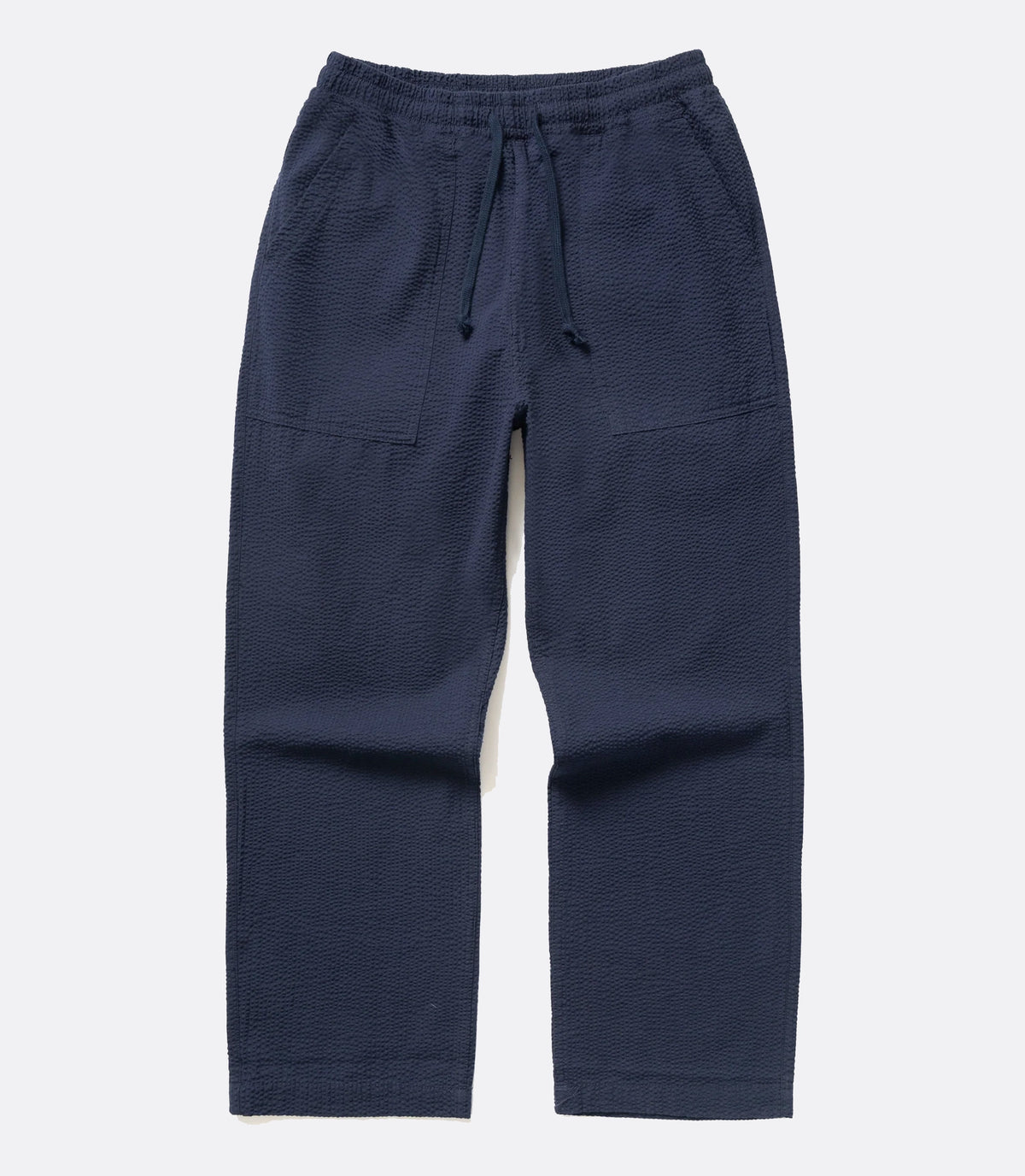 Seersucker Chef Pants Dark Navy