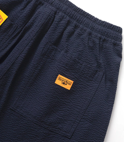 Seersucker Chef Pants Dark Navy