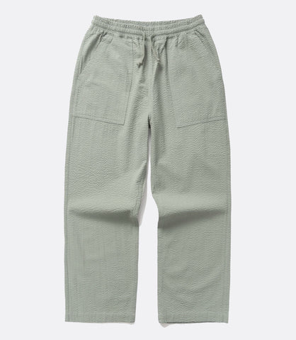 Seersucker Chef Pants Sage