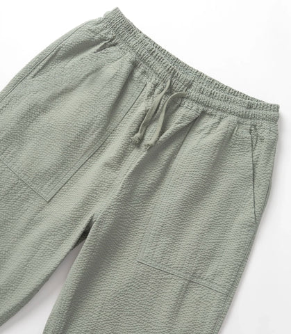 Seersucker Chef Pants Sage