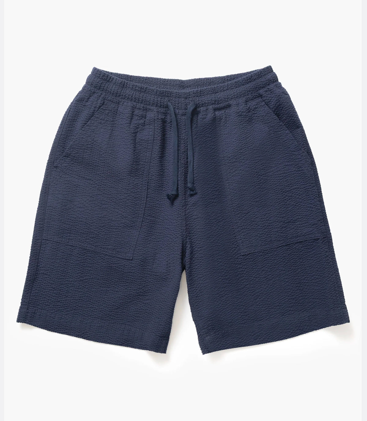 Seersucker Chef Shorts Dark Navy