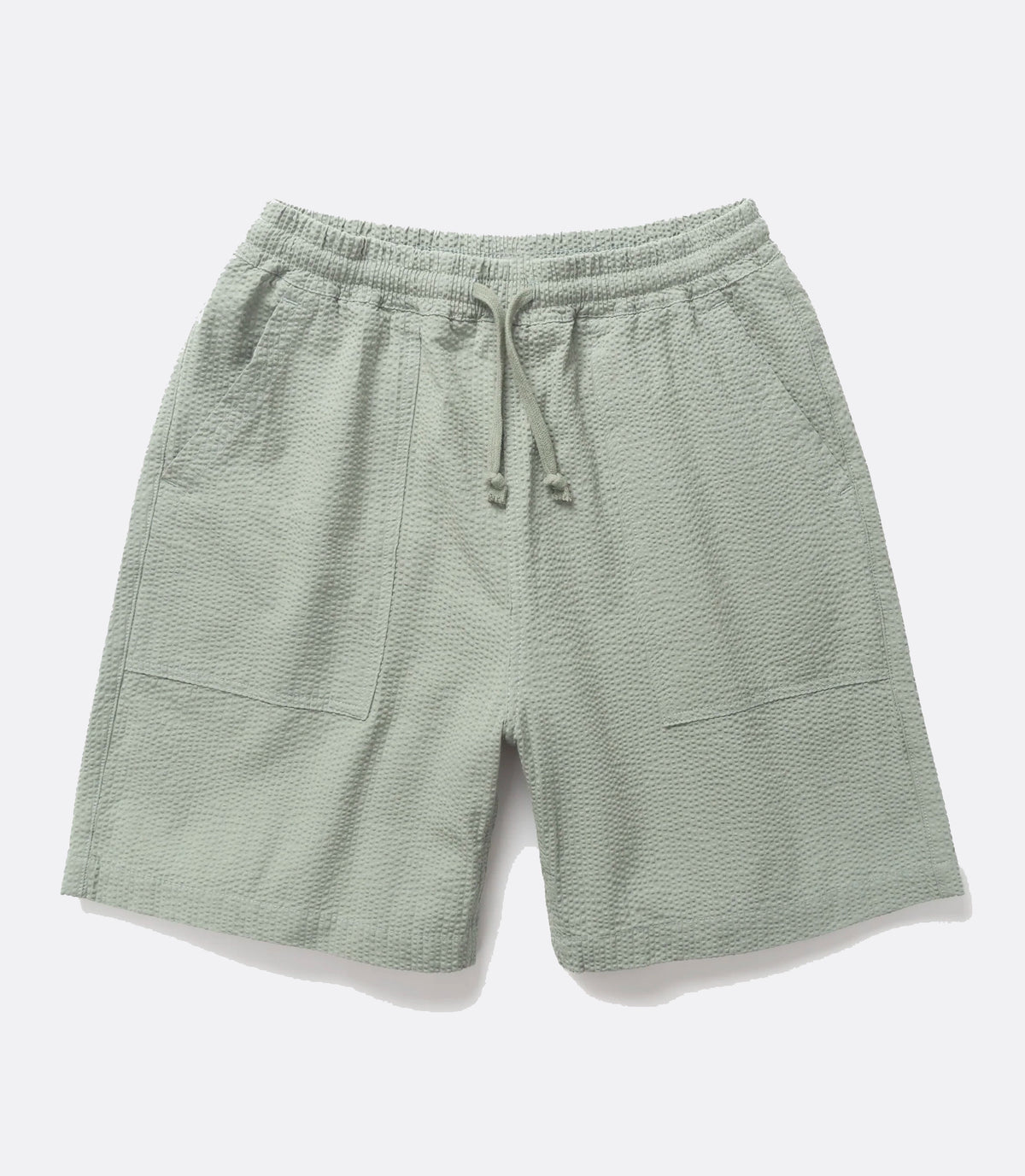Seersucker Chef Shorts Sage