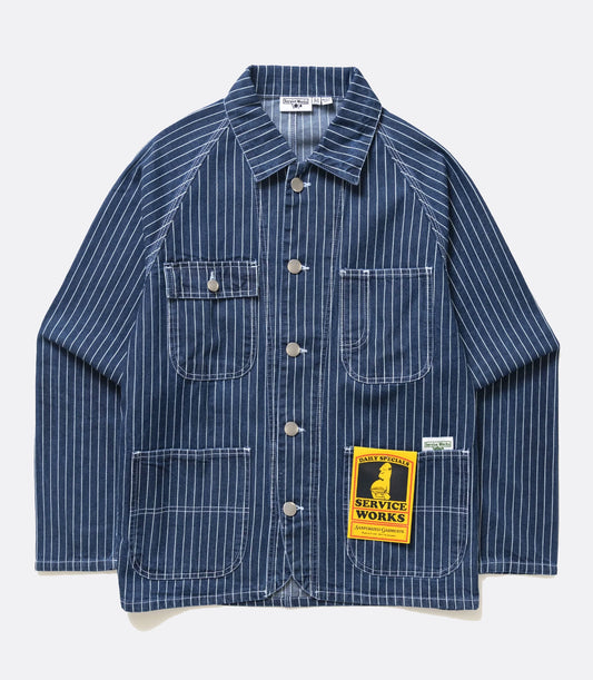 Pinstripe Denim Coverall 2.0 Indigo