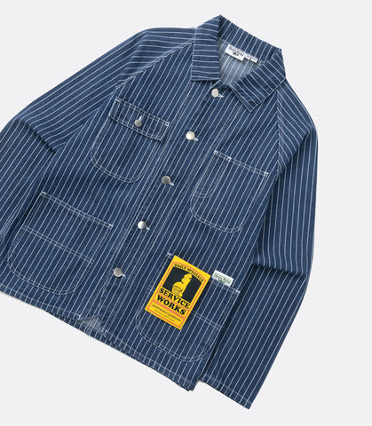 Pinstripe Denim Coverall 2.0 Indigo
