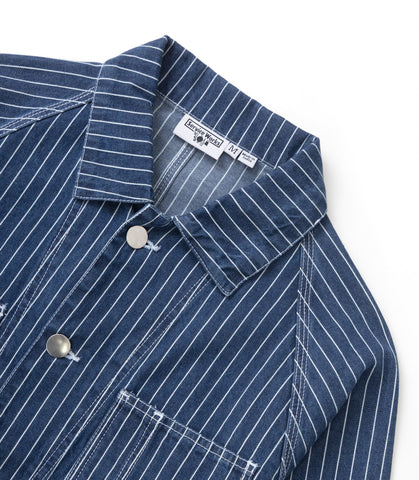 Pinstripe Denim Coverall 2.0 Indigo