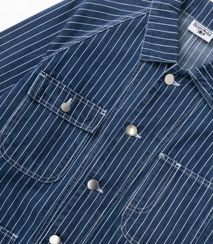 Pinstripe Denim Coverall 2.0 Indigo