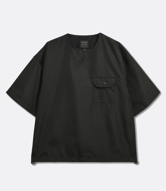 Mountain Crew Neck W-Zip Pocket Cut Sew Black
