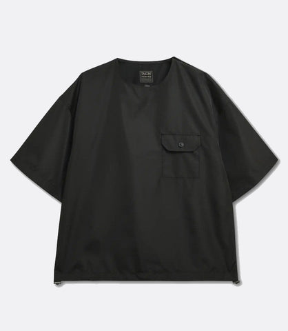 Mountain Crew Neck W-Zip Pocket Cut Sew Black