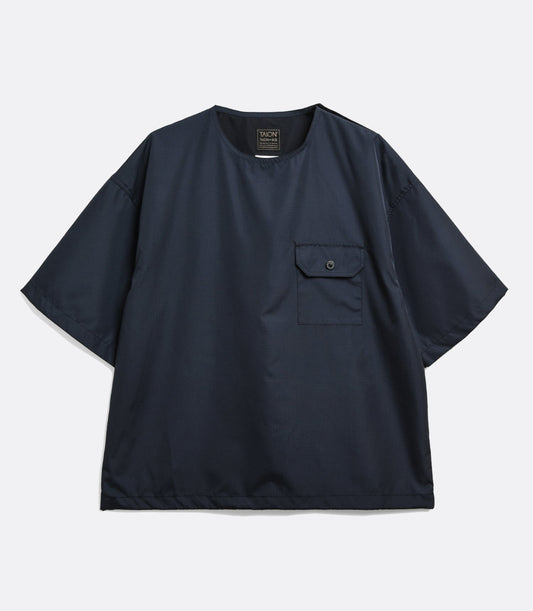 Mountain Crew Neck W-Zip Pocket Cut Sew Dark Navy