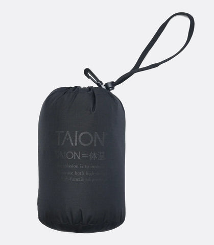 Military Zip V neck down vest Dark Olive