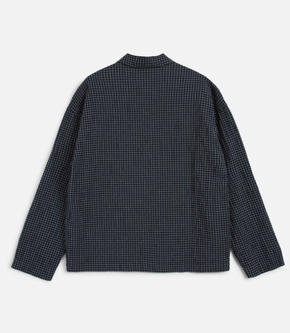 PJ Overshirt Navy waffle check