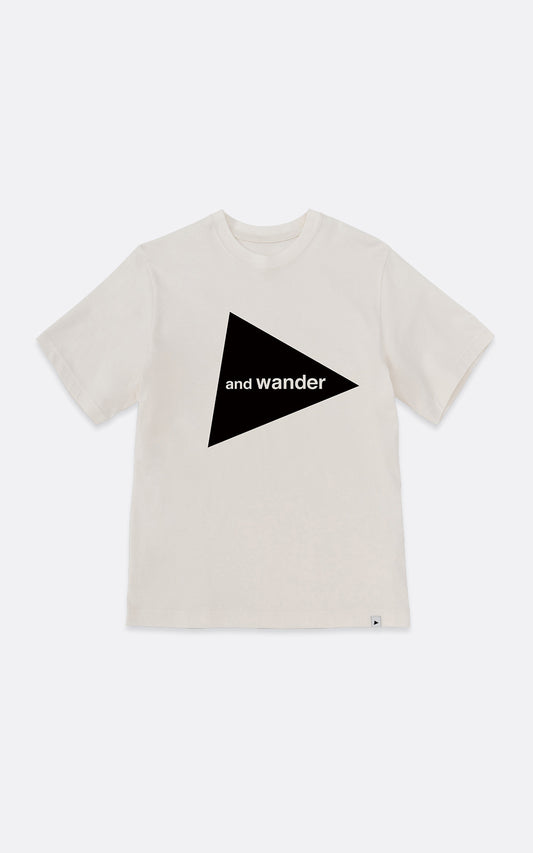 AND WANDER LOGO SS TEE WHITE