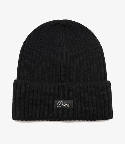 CURSIVE BEANIE BLACK