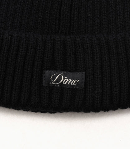 CURSIVE BEANIE BLACK