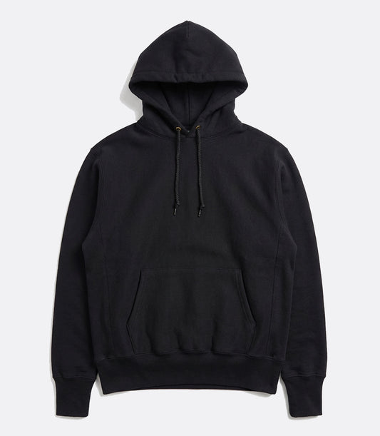 Hooded sweater cross-knit Black