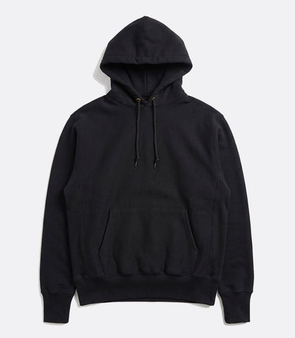 Hooded sweater cross-knit Black