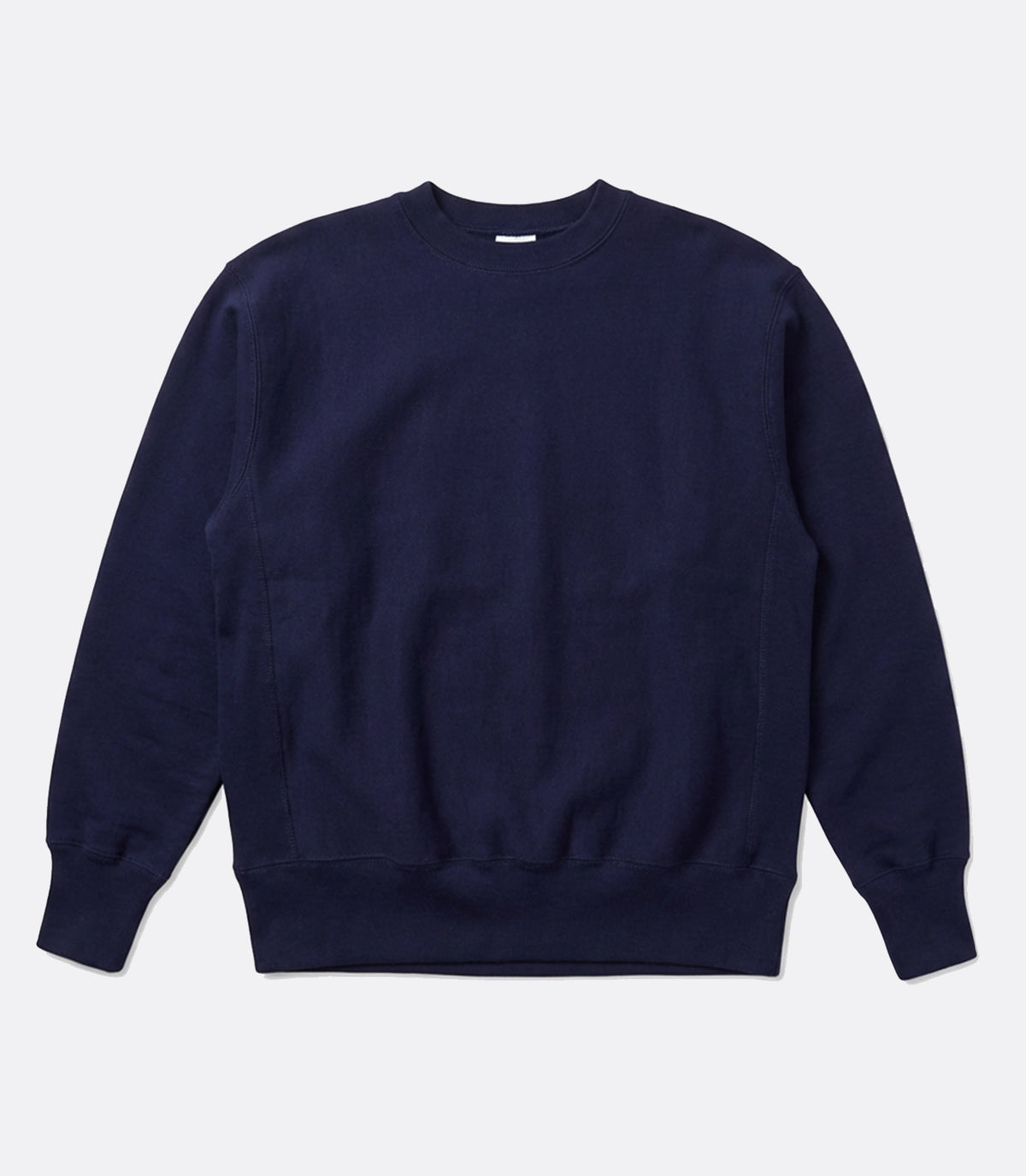 Crewneck sweater cross-knit 12OZ Navy