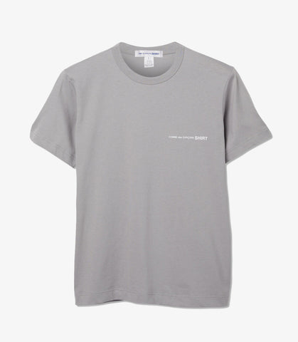 SS LOGO T-SHIRT  GREY