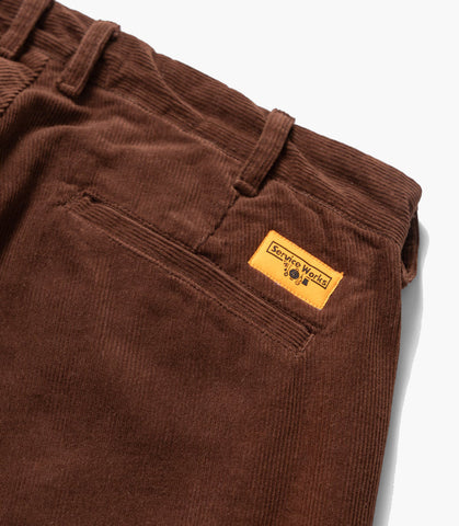 CORDUROY PART TIMER PANT BROWN